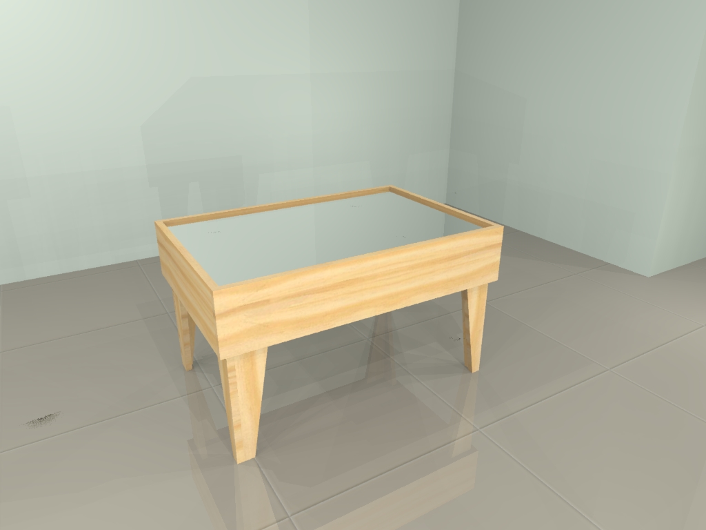 MESA DE ESPELHO com pés