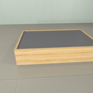 Mesa iluminada sem pés