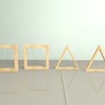 Formas geométricas vazadas (3 unidades)